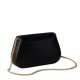 Calvin Klein Bag Curved Wallet With Chain Strap-Black