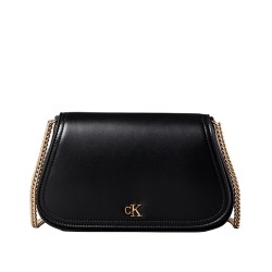 Calvin Klein Bag Curved Wallet With Chain Strap-Black