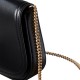 Calvin Klein Bag Curved Wallet With Chain Strap-Black