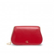 Calvin Klein Bag Wallet CK Curved On Chain-Bordeaux Wine