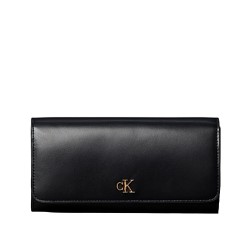 Calvin Klein Wallet Leather RFID Monogram Longfold-Black