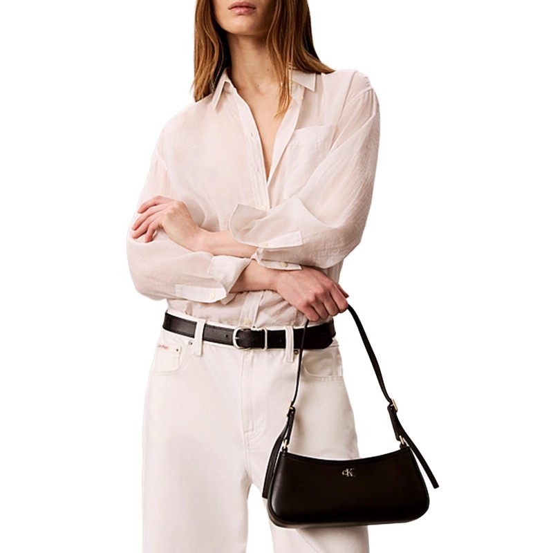 Calvin Klein Bag Shoulder CK Small-Black Calvin Klein Bag Shoulder CK Small-Black