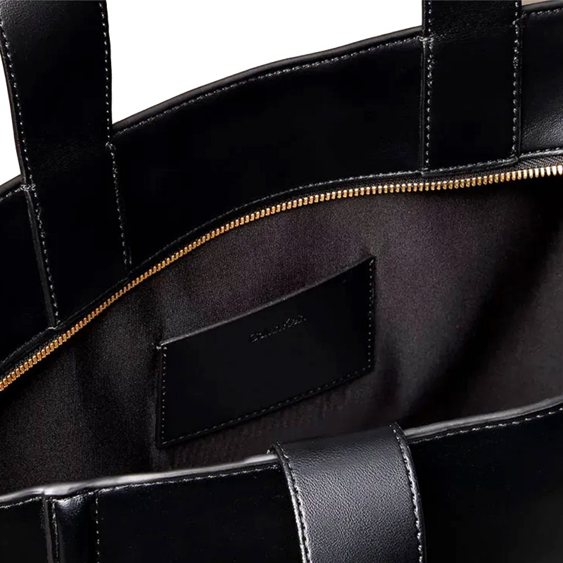 Calvin Klein Tote Bag Raised CK Medium-Black