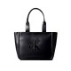 Calvin Klein Tote Bag Raised CK Medium-Black