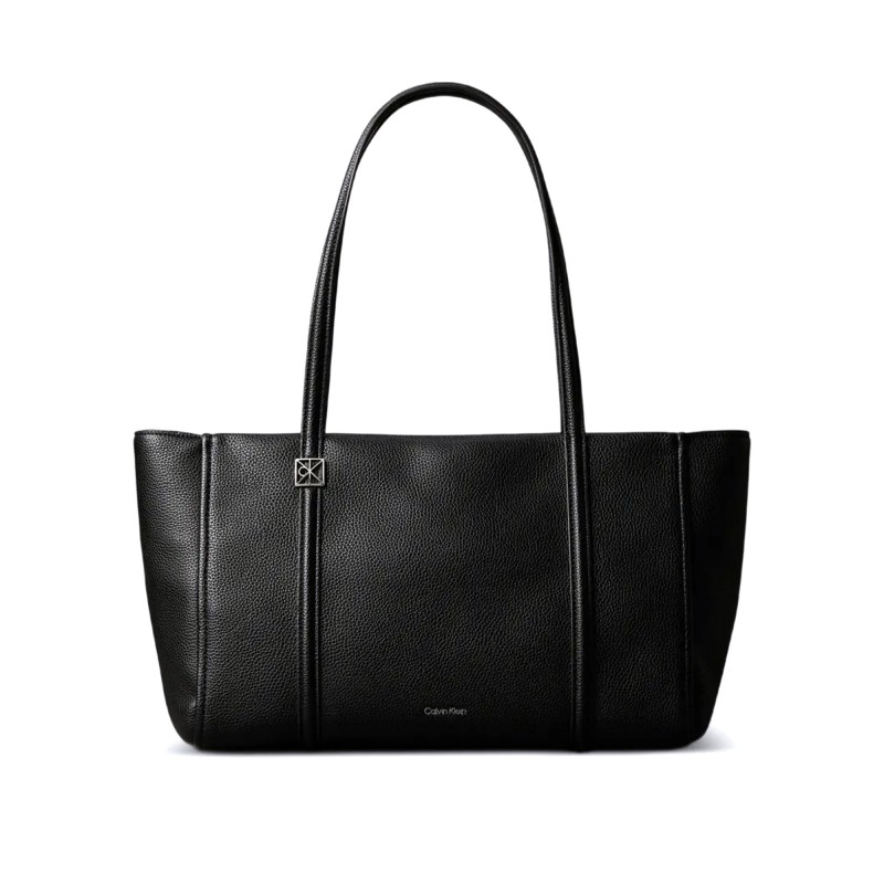 Calvin Klein Tote Bag Emblem Pebble-Black
