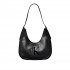 Calvin Klein Hobo Bag Soft Touch Crescent Logo-Black