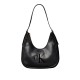 Calvin Klein Hobo Bag Soft Touch Crescent Logo-Black