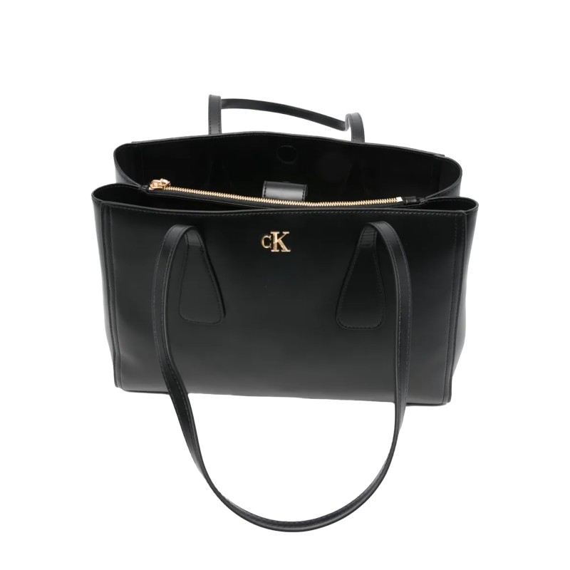 Calvin Klein Tote Bag Medium CK Work-Black
