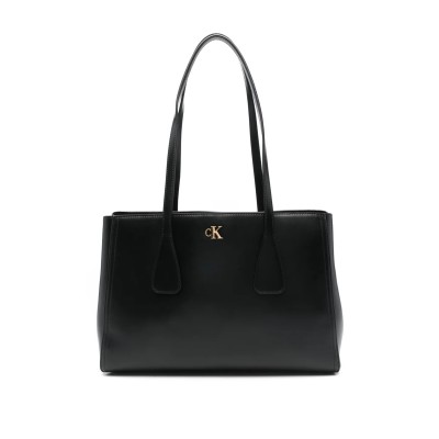 Calvin Klein Tote Bag Medium CK Work-Black
