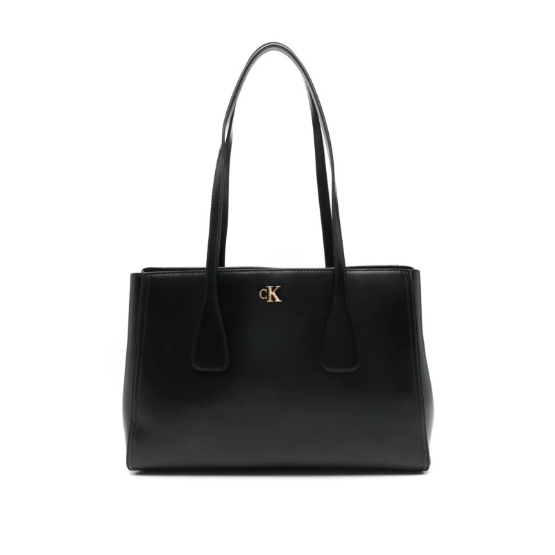 Calvin Klein Tote Bag Medium CK Work-Black