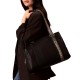 Calvin Klein Tote Bag Webbing Adj Strap-Black