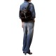 Calvin Klein Backpack Webbing Strap Flap-Black