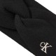 Calvin Klein Headband CK Fine Rib Twist-Black