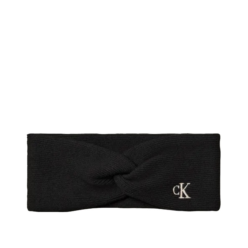 Calvin Klein Headband CK Fine Rib Twist-Black