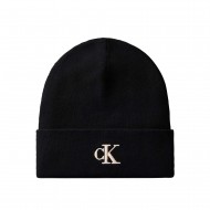 Calvin Klein Beanie CK Fine Rib-Black