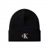 Calvin Klein Beanie CK Fine Rib-Black