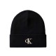 Calvin Klein Beanie CK Fine Rib-Black Calvin Klein Beanie CK Fine Rib-Black
