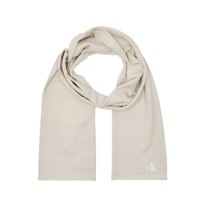 Calvin Klein Scarf CK Fine Rib Knitted-Light Hay