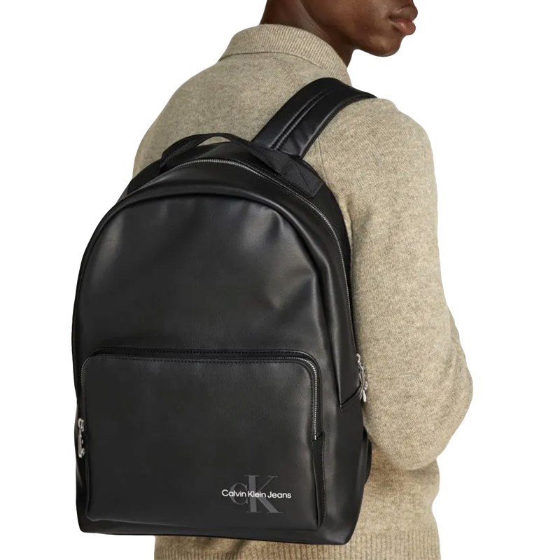 Calvin Klein Backpack Mono Logo-Black