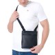 Calvin Klein Soulder Bag Mono Logo Flat Pack-Black