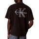 Calvin Klein T-Shirt Oversized Embossed Logo-Black Calvin Klein T-Shirt Oversized Embossed Logo-Black