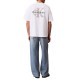 Calvin Klein T-Shirt Oversized Embossed Logo-Bright White Calvin Klein T-Shirt Oversized Embossed Logo-Bright White
