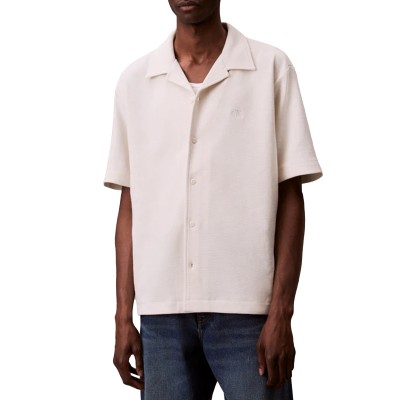 Calvin Klein Shirt Waffle Camp-Tofu