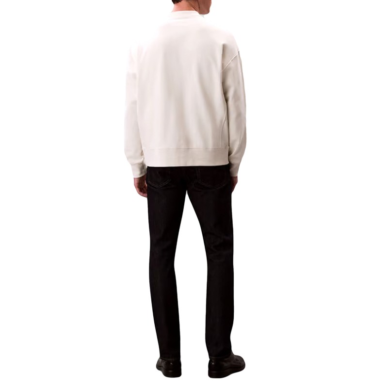 Calvin Klein Sweatshirt With Logo Embroidery-Tofu