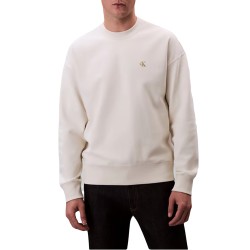 Calvin Klein Sweatshirt With Logo Embroidery-Tofu