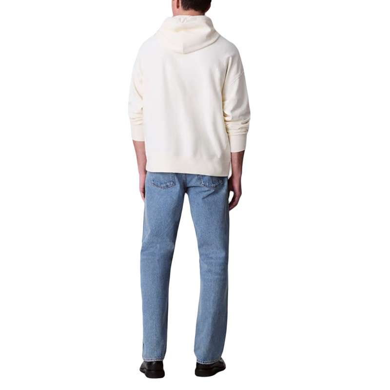 Calvin Klein Hoodie Terry Premium Monogram-Tofu