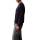 Calvin Klein Sweater With Embroidered Monogram-Dark Sapphire Calvin Klein Sweater With Embroidered Monogram-Dark Sapphire
