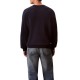 Calvin Klein Sweater With Embroidered Monogram-Dark Sapphire Calvin Klein Sweater With Embroidered Monogram-Dark Sapphire