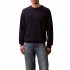 Calvin Klein Sweater With Embroidered Monogram-Dark Sapphire