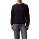 Calvin Klein Sweater With Embroidered Monogram-Dark Sapphire Calvin Klein Sweater With Embroidered Monogram-Dark Sapphire