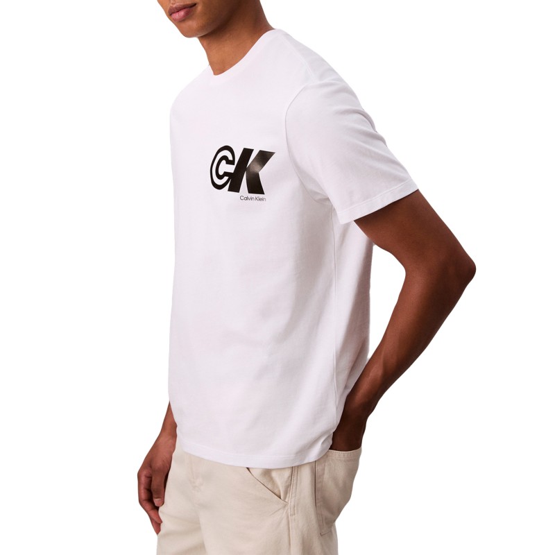 Calvin Klein T-Shirt Sport Logo Graphic-Brilliant White Calvin Klein T-Shirt Sport Logo Graphic-Brilliant White