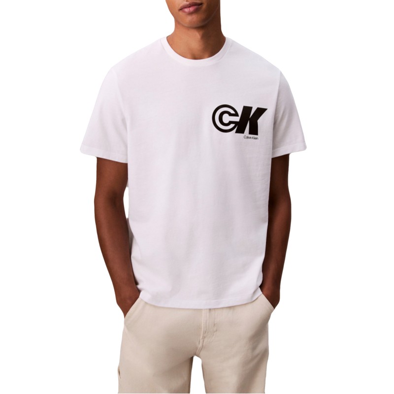 Calvin Klein T-Shirt Sport Logo Graphic-Brilliant White Calvin Klein T-Shirt Sport Logo Graphic-Brilliant White