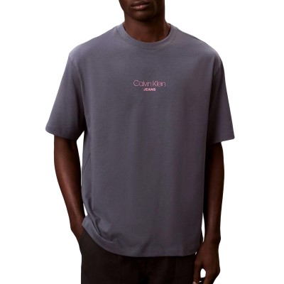 Calvin Klein T-Shirt Logo Graphic Relaxed-Anchor Navy