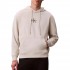 Calvin Klein Hoodie Terry Micro Monologo-Chalk