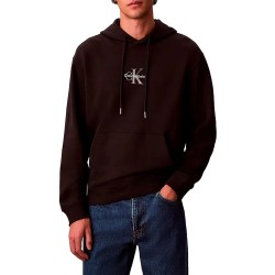 Calvin Klein Hoodie Terry Micro Monologo-Black