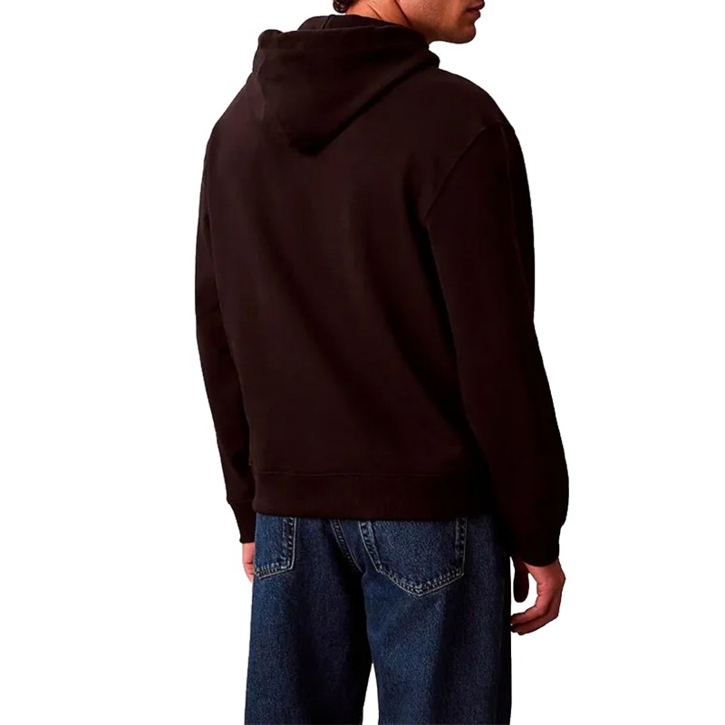 Calvin Klein Hoodie Terry Micro Monologo-Black