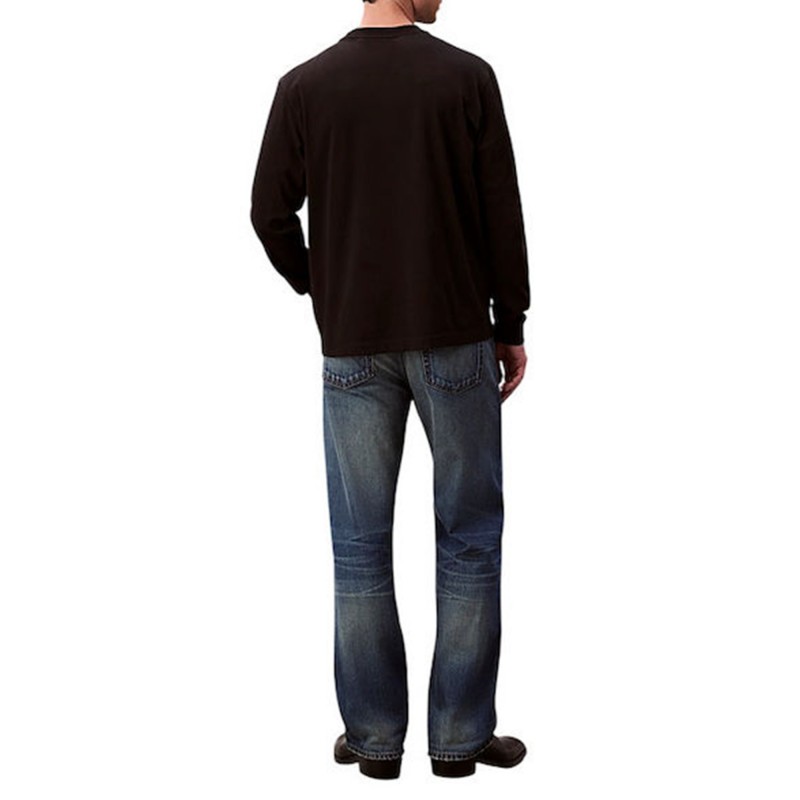 Calvin Klein Blouse Long Sleeve Monogram-Black