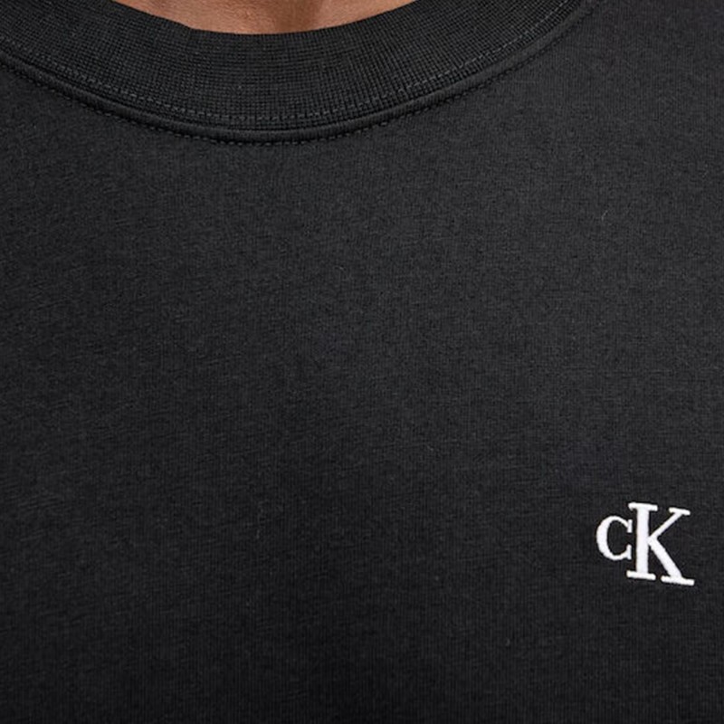Calvin Klein Blouse Long Sleeve Monogram-Black