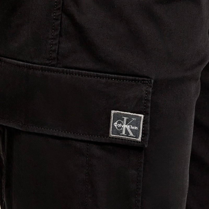 Calvin Klein Gargo Trousers Skinny Elastic Twill-Black Calvin Klein Gargo Trousers Skinny Elastic Twill-Black