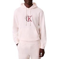Calvin Klein Hoodie Terry 350 Graphic-White Greige