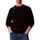 Calvin Klein Sweater Allover Emblem Logo Relaxed-Black