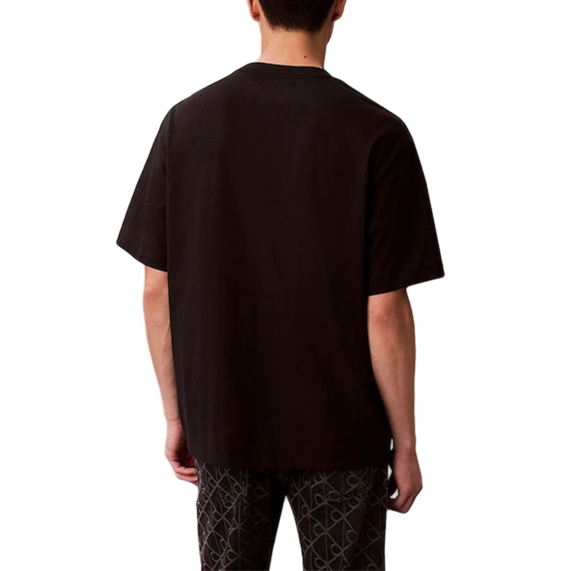 Calvin Klein T-Shirt Tricolor Monologo Graphic-Black