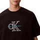 Calvin Klein T-Shirt Tricolor Monologo Graphic-Black