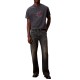 Calvin Klein T-Shirt Tricolor Monologo Graphic-Harlem Night Blue
