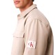Calvin Klein Overshirt Utility Chino Relaxed-Island Fossil