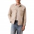 Calvin Klein Overshirt Utility Chino Relaxed-Island Fossil